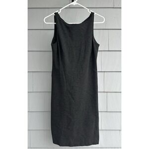 M.M.LaFleur Nora Dress 8 Black Twisted Straps Sheath Work Dress